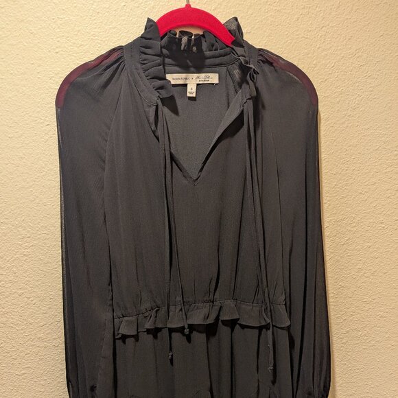 Banana Republic x Olivia Palermo Chiffon Tie-Neck Maxi Dress Size Small NWOT - Picture 2 of 7